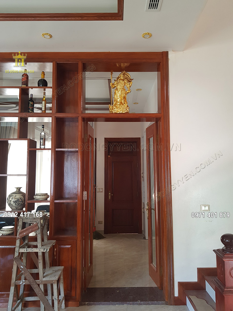Bức tượng đồng phong thủy được c&aacute;c thợ l&agrave;nh nghề đặt tại phương vị th&iacute;ch hợp